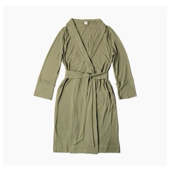 Goumi Other - NWT Goumi Kids Mom Womens Artichoke Robe XS/S Green Bamboo Organic Pockets